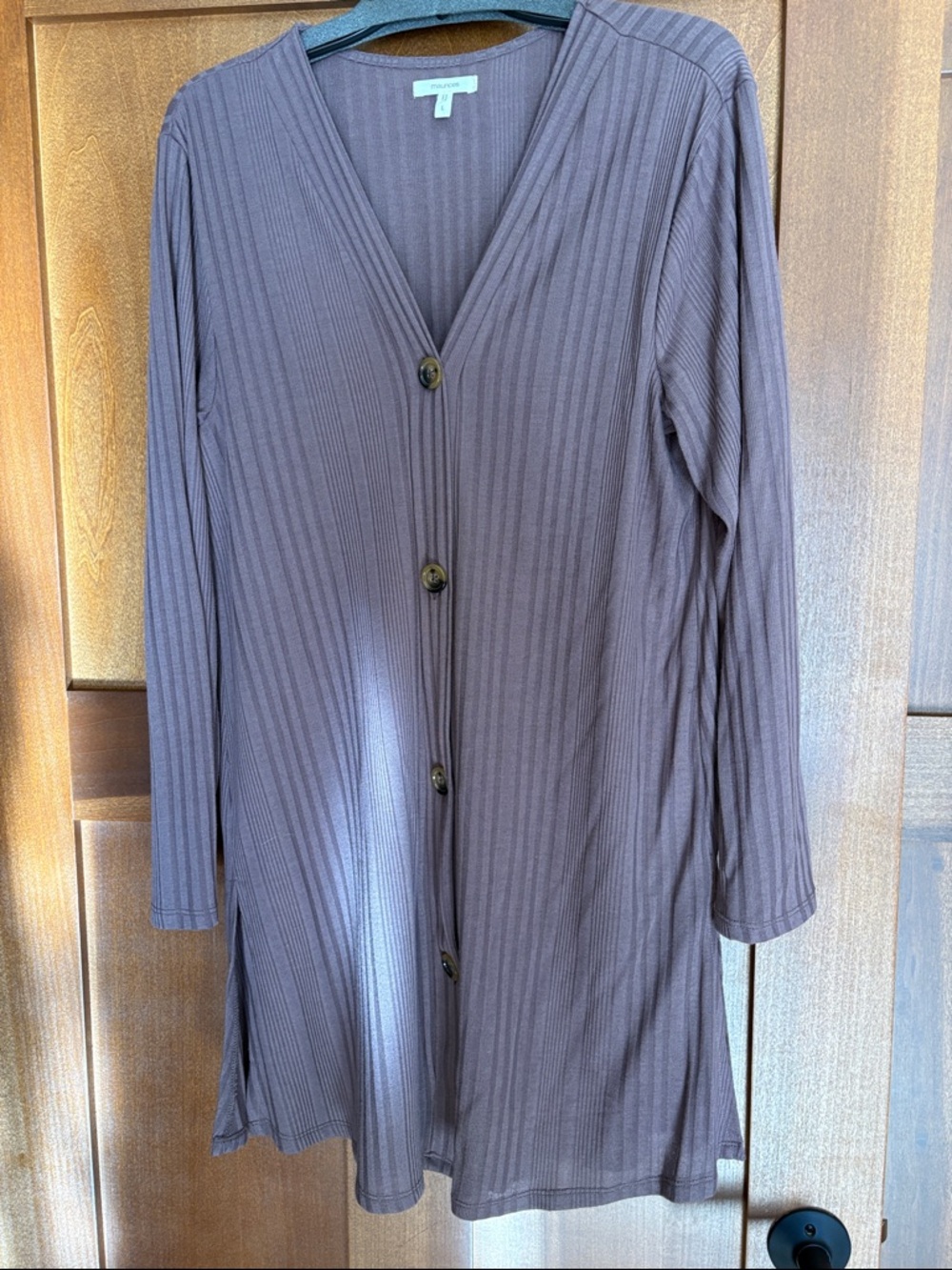 Maurices Ribbed Knit Top - Mauve